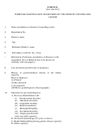 Form For Maintenance Of Records By The Genetic Counselling