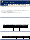 Financial Aid Verification Worksheet Template Printable pdf