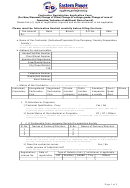 Contractor Registration Application Form (for New/renewal/change Of Class/change Of Voltage Grade/change Of Area Of Operation/inclusion Of Additional Item Of Work)