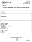 Request For Information (rfi) Form For Outpatient Opioid Treatment