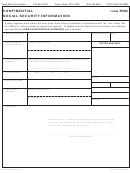 Confidential Social Security Information Form - Texas Ethics Commission