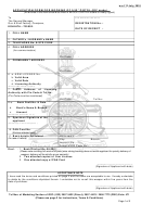 Application Form For Booking Of 0.32