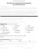 Post-Offer & Annual Physical Examination -Template Printable pdf