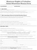 Minnesota Knights Of Columbus Global Wheelchair Mission Form