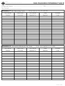 Form 42-020a - Iowa Corporation Schedules F And G - 1998