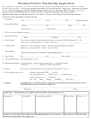 Premier Scholarship Application Form Montana