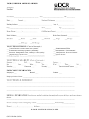 Form Dcr199-096 - Volunteer Application