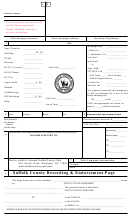 Suffolk County Recording-endorsement Page Form