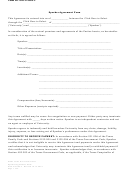 Fillable Form No. Ogc -S -2002-3-Speaker Agreement Printable pdf