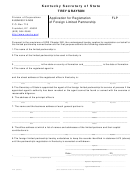 Form Flp - Application For Registration Of Foreign Limited Partnership