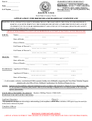 Application For Birth/death/marriage Certificate Form