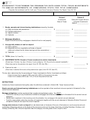 Form 25-203 - Worksheet To Determine The Premium Tax Rate Using Total Texas Investments To Similar Investments Of Comparison State For Title Companies