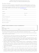 Fillable Template For Parental Consent Form (If Under 18 Years Old) Printable pdf