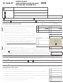 Form Ri 1096-Pt - Rhode Island Pass-Through Withholding Return And Transmittal - 2008 Printable pdf