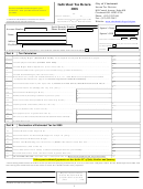 Fillable Individual Tax Return - City Of Cincinnati - 2008 Printable pdf