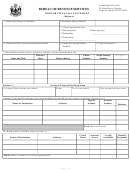 Debtor Financial Statement Form - Bureau Of Revenue Services