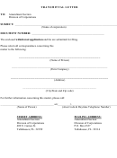 Transmittal Letter Template/application By Foreign Corporation For Withdrawal Of Authority To Transact Business Or Conduct Affairs In Florida - Amendment Section Division Of Corporations