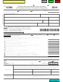 Fillable Form 1cns - Composite Wisconsin Individual Income Tax Return For Nonresident Tax-Option (S) Corporation Shareholders - 2014 Printable pdf