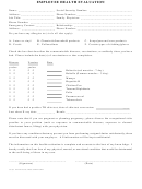 Employee Health Evaluation Form