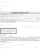 Assignment Of Deed Of Trust Form
