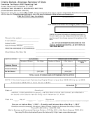 Franchise Tax Report Form - Foreign And Domestic Insurance Entities (authorized Capital Stock) - Arkansas Secretary Of State - 2007