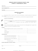 Dc Form 6t - Trustee's Account - Defiance County, Ohio