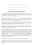 Confidential Mediated Settlement Agreement Form