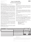 Form Ct-1096 Athen - Connecticut Annual Summary And Transmittal Of Information Returns
