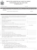 Employer-assisted Day Care Tax Credit Worksheet For Tax Year 2009