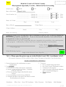 Form Dc 3005 - Therapeutic Specialty Courts - Referral For Screening 2014