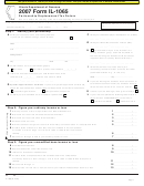 Fillable Form Il-1065 - Partnership Replacement Tax Return - 2007 Printable pdf