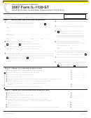 Fillable Form Il-1120-St - Small Business Corporation Replacement Tax Return - 2007 Printable pdf