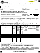 Fillable Montana Form Hi Draft - Health Insurance For Uninsured Montanans Credit - 2011 Printable pdf