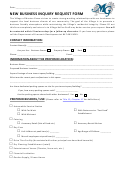 New Business Inquiry Request Form