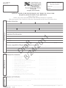 Form Met 1e Draft - Application For Extension Of Time To File The Maryland Estate Tax Return With Instructions