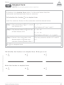 Simplifying Fractions Math Worksheet