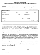 Form Msp 77r-3-authorization For Release Of Information To Purchase A Regulated Firearm