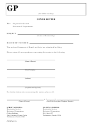 Form Cr2e076 - Statement Of Denial For General Partnership