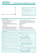 Form P85 - Leaving The Uk - Getting Your Tax Right Printable pdf