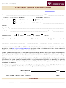 Course Audit Application Form