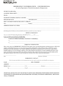 Emergency Information - Confidential Form