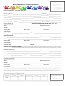 Contact Information - Enrollment Agreement Form
