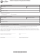 Form In-compa - Indiana Composite Filing Opt-out Affidavit - Indiana Department Of Revenue - 2014