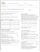 Patient Medical History Questionnaire Form