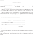 Form 92a300 - Affidavit Of Exemption