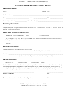 Release Of Medical Records-sending Records Form