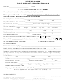 Form 04-1423a - Paternity Information Locate Sheet Printable pdf