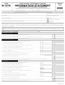 Form N-157a - Information Statement Concerning Credit For Energy Conservation - 2000
