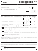 Maryland Form El101 - E-file Declaration For Electronic Filing - 2014
