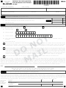 Maryland Form El101b - Income Tax Declaration For Business Electronic Filing - 2014